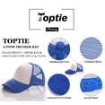 thumbnail image 2 of TOPTIE Adult 5 Panel Trucker Hat Foam Front Mesh Back Baseball Cap, 2 of 10