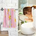 thumbnail image 7 of Yayeee 2 Pack Hand Towels for Bathroom 100% Cotton 16" x 28" Soft Absorbent Kitchen Towel, Flat Yellow Stars, 7 of 7