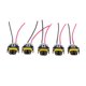 thumbnail image 2 of 5 Pedazos Del Coche Faro Antiniebla Lámpara Arnés de Cableado Conector Conector DYNWAVEMX Conector macho de la bombilla H11, 2 of 8