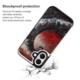 thumbnail image 2 of Compatible with iPhone 11 12 13 mini 14 15 16 Pro Max Plus Wallet Case with Card Holder, PU Leather Kickstand Card Slots Case ( Black Red Plate, iPhone 12 mini), 2 of 7