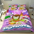 thumbnail image 1 of Transformers BotBots Conjunto de sábanas temático, trío de piezas, cómodo y amigable con la piel, diseño único, regalo de decoración para el hogar para familiares, amigos y fans,140cm *210cm, 1 of 6
