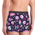 thumbnail image 3 of Goofa Skull mushroom space Printed Men's Boxer Briefs Underwear, Moisture-Wicking Underwear, Trunk,Soft and Breathable Cotton Underwear-Medium, 3 of 9