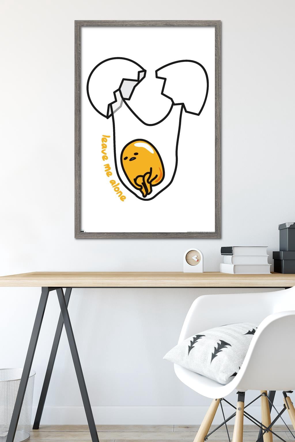 Gudetama - Leave Me Alone Wall Poster, 22.375" x 34" Framed