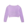 thumbnail image 2 of Uniexcosm Little Girls Sweaters Shrug Cardigan Knit Long Sleeve Wedding Cardigans, 2 of 5