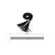 thumbnail image 3 of Cinturones delgados trenzados con flecos para mujeres Inspire Chic, negros, 132 cm/52 pulgadas, 3 of 7