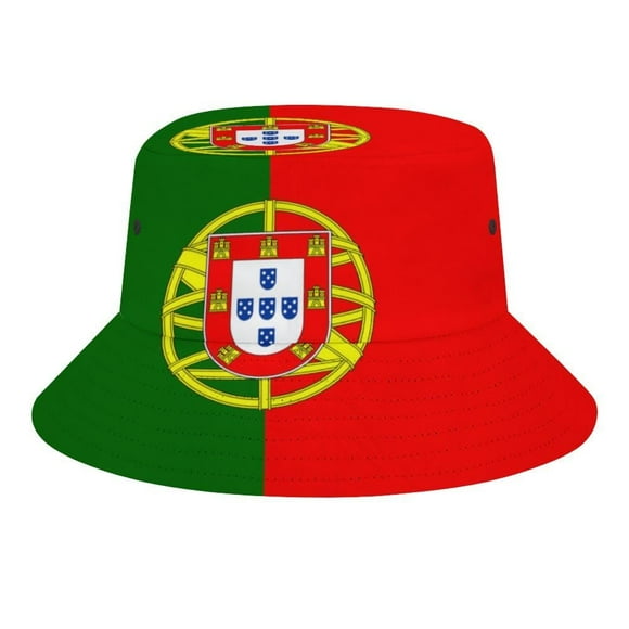 Sombrero de pescador Laohuui, bandera de Portugal, sombrero para el sol de verano