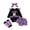Purple, variant on CONFREE Toddler Baby Girl Halloween Outfits Long Sleeve Cute Ghost Print Bodysuit Shorts With Hairband 4Pcs Hallowmas Outfit Set Fall Clothing Set