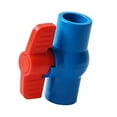 thumbnail image 3 of PVC Ball Two Way Plumbing Fixtures T Handle Water Shut Off for Landscape and Irrigation Swimming Pool Equipment Water Treatment , blue 20mm, 3 of 8