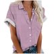 thumbnail image 1 of Mujeres Pantalones Cortos Impresos Manga Corta con Cuello en V Blusa Superior, Casual Y Elegante Corto para las Mujeres Verano Casual, 1 of 5