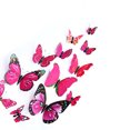 thumbnail image 3 of 12PCS/Set PVC 3D Papillon Forme Mur Décor Papillon Mur Autocollants Autocollants Réfrigérateur TV Fond Décoration Bricolage Enfants Chambre Sticker Mural, 3 of 8