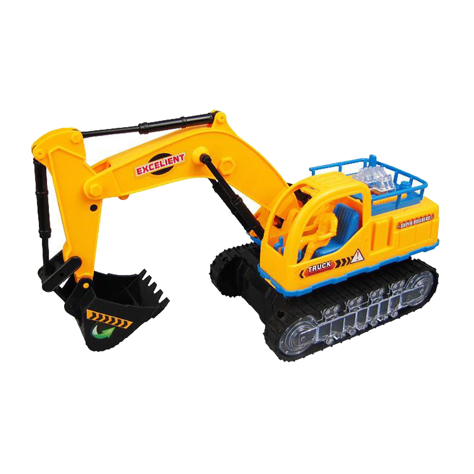 Details about   Kids Musical LED Electric Excavator Truck Engineering Flash Car Toy for Boys 