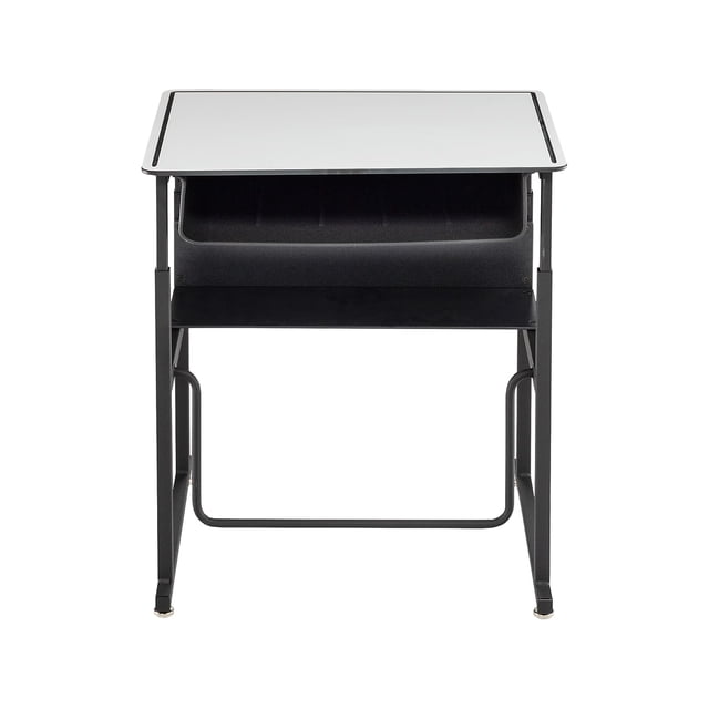 Bowery Hill Contemporary Adjustable Height Black Desk 1204GR