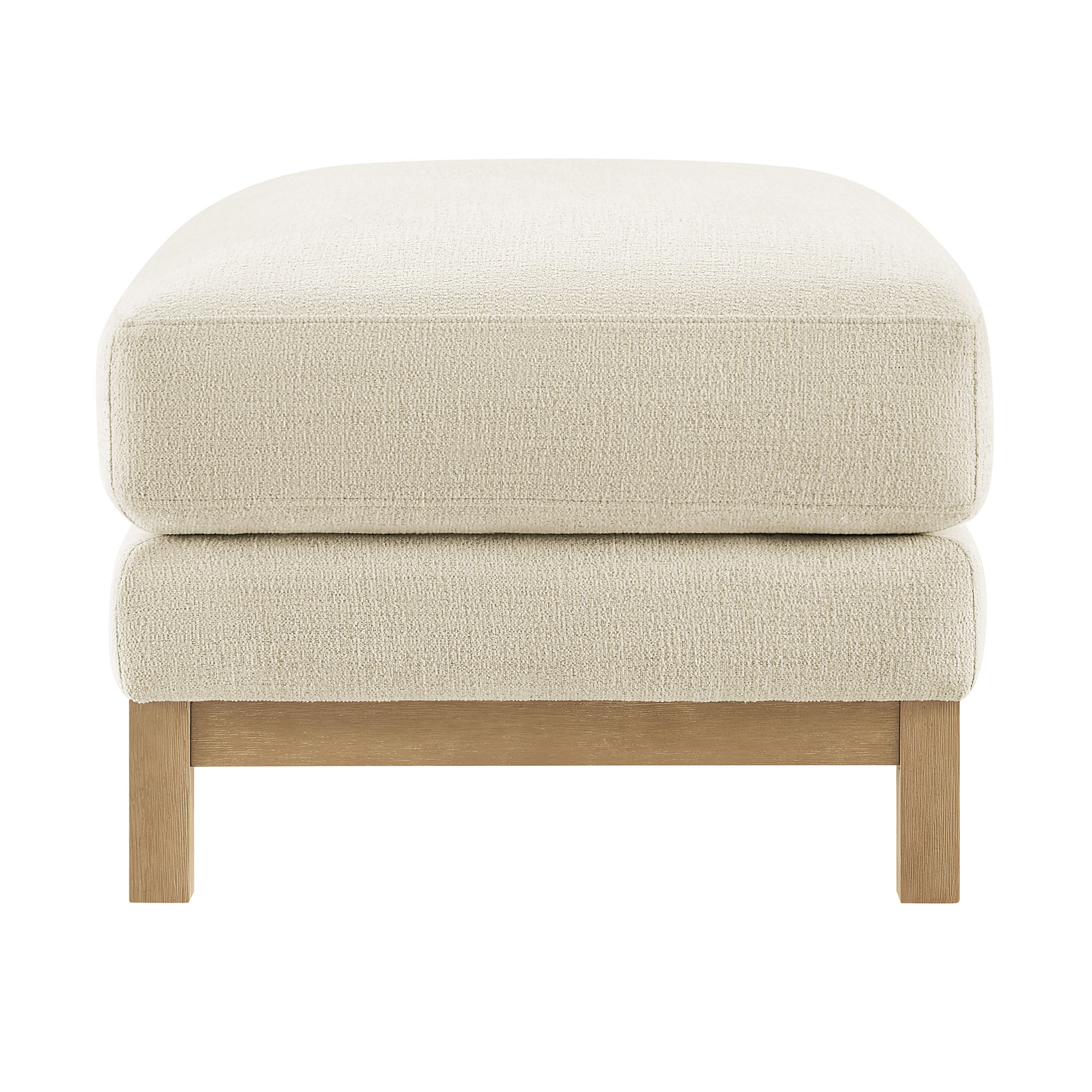 Modway Roscoe Fabric Ottoman in White