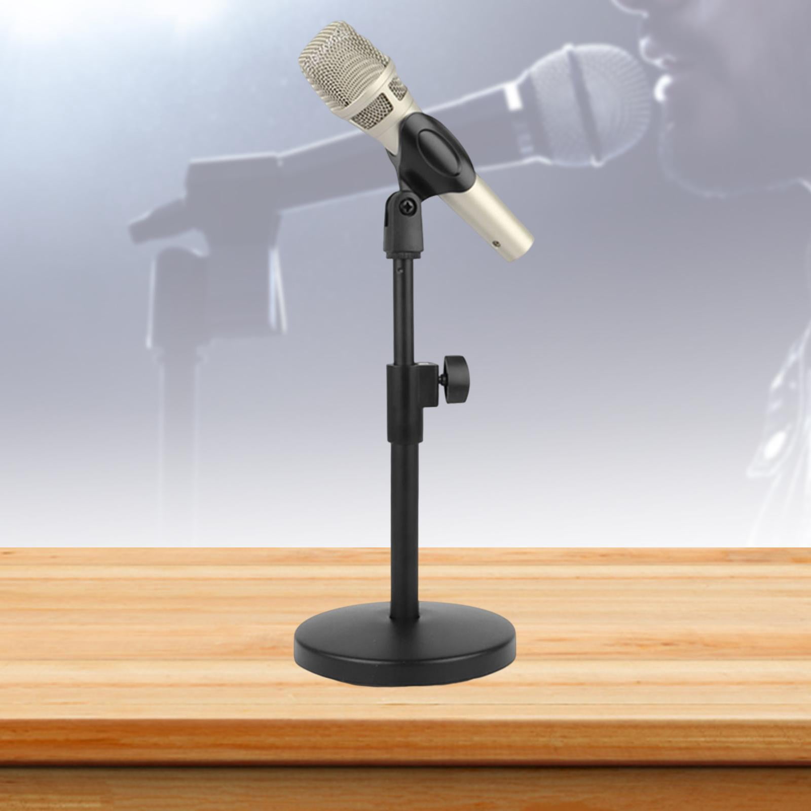 Wzmzjy Desktop Mic Stand Stand Stable Professional Sturdy Desk Mic Stand for Chat Phone