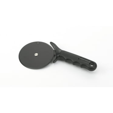 GoodCook Stainless Steel Nonstick Jumbo Rotary Pizza Cutter with Finger Guard, Black