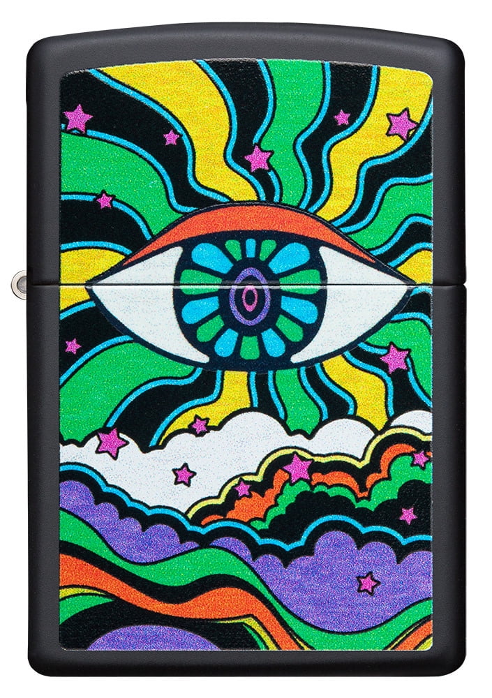 Zippo Black Light Eye Design Pocket Lighter