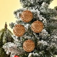thumbnail image 4 of hulanddfd Christmas Tree Ball Ornament Set - 6Pcs Khaki Shatterproof Xmas Hanging Balls, Christmas Hanging Pendant for Tree Wreath and Wedding Holiday Party Decor 6cm/2.36", 4 of 6