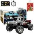 thumbnail image 1 of Mini Camion Tout-Terrain avec Lumières, 1:64 Mini Camion Monstre Rc, Télécommande 2.4ghz, 3 Vitesses Réglables, Camions Rc en Alliage Rechargeables USB, Idées Cadeaux de Noël Anniversaire Cool (Gris-A), 1 of 7