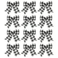 thumbnail image 1 of GOOHOCHY 12 unids Navidad Negro Blanco Azuleña Azolean Adornos para la decoración del hogar del partido de Navidad, 1 of 7