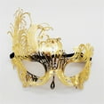 thumbnail image 3 of Masquerade Mask For Women, Metal Rhinestone Inlaid Half Face Cover Cosplay Costumes For Evening Prom Ball Party, 3 of 6