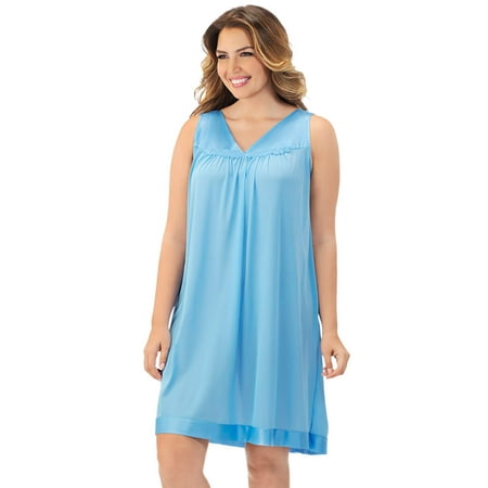 Exquisite Form - Women's Sleeveless Short Nightgown - Style 30107