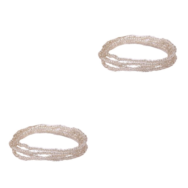 Minnieouse Cuentas Cadena de cintura Adorno de vestido Accesorio de moda Vestir en la playa al aire libre Cadenas para el vientre Joyas para el Tipo 11 2piezas