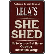 LELAS She Shed Red Sign Gift Lady Cave 8x12 Metal Sign 108120088488
