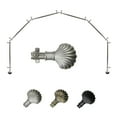 thumbnail image 2 of Domovina Eric 13/16" 6 Sided Bay Window Single Curtain Rod-Color:Satin Nickel, 2 of 2