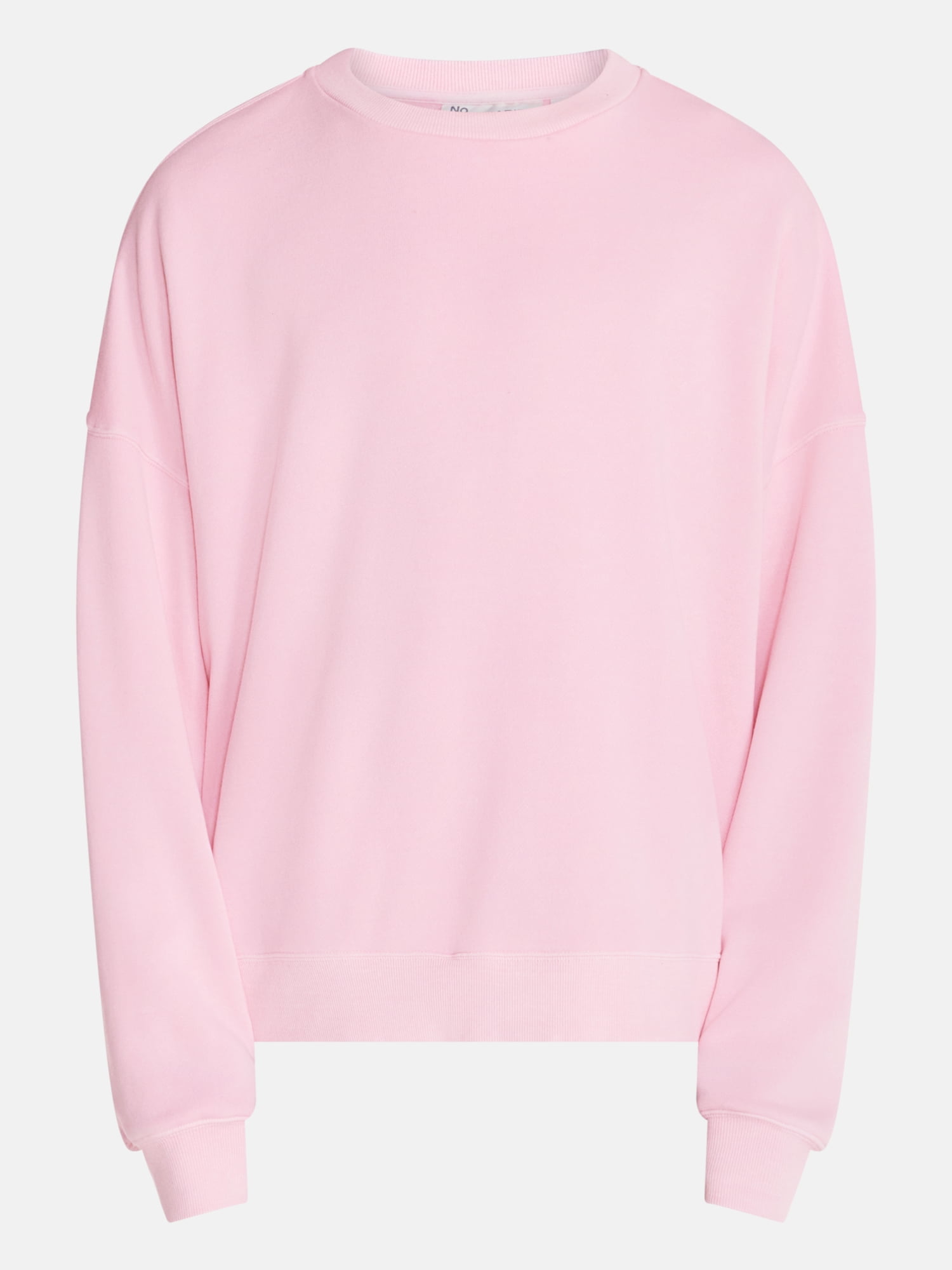No Boundaries Crewneck Fleece Sweatshirt with Long Sleeves, Men's XS-4XLT