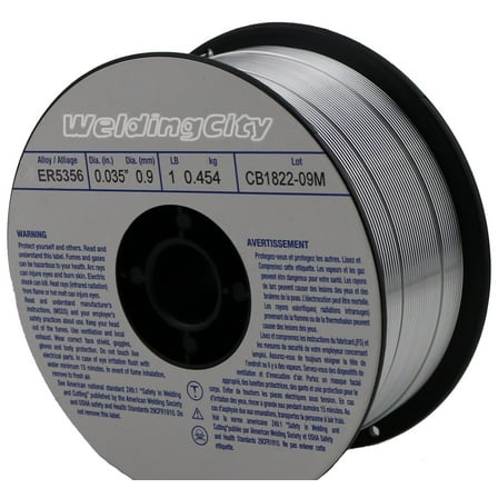 WeldingCity ER5356 Aluminum MIG Welding Wire 1-Lb Spool 0.030" (0.8mm)