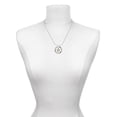 thumbnail image 3 of Delight Jewelry Goldtone Clear Crystal Lucky Star Gymnastics Mom Ring Charm Necklace, 18", 3 of 4