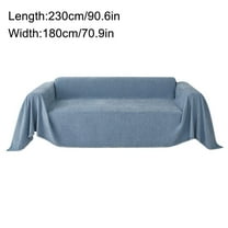 Dadiaei Blue Couch Cover Sectional Sofa Slipcover,X-Large Sofa Throw Cover for Reclining Couches,Decorative Sofa Protector for Pets,Dog-Friendly Couch Cover,Multi-Use Sofa Cover for Sectionals