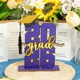 thumbnail image 4 of Decorr 2026 Graduation Decor, 8×6" 3D Blue Wooden Grad Table Centerpiece with Grad Cap, Graduation Party Decorations 2026 & Grad Gift for Him Her, 4 of 8