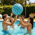 thumbnail image 3 of Voglyf Beach Balls, 25.6 Inch Inflatable Pool Balls, Giant Pool Float Ball, Summer Water Toy for Adults, Mermaid Themed Party Decor for Beach Pool Birthday Ocean Party Favor Supplies,Light Blue, 3 of 6