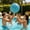 Light Blue, variant on Inflatable Sea Print Beach Ball Large Water Play Ball for Summer Pool Party Outdoor Games with Thickened PVC Material and Four Color Options