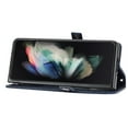 thumbnail image 2 of Magnetic Clasp Case for Samsung Galaxy Z Fold 6 Cover,Luxury PU Leather Shockproof Folding Kickstand Card Holder Pocket Wallet Crossbody Strap Handbag Phone Case for Samsung Galaxy Z Fold 6,Blue, 2 of 9