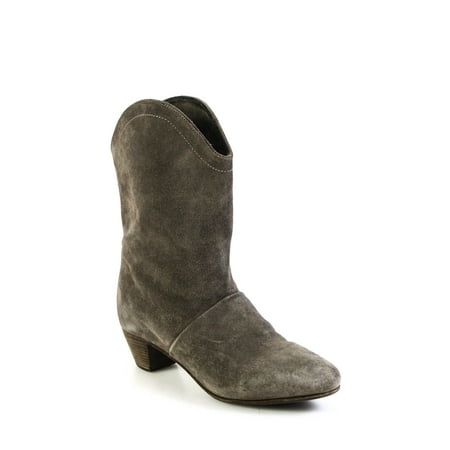 

Pre-owned|See by Chloe Womens Suede Almond Toe Cowboy Style Boots Gray Size EUR 38