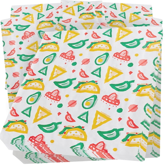 Avant Grub 12" Fiesta Print Deli Paper Wrap, 100 Pack