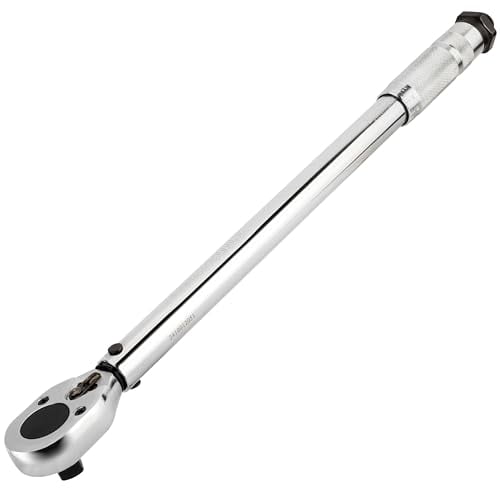 Powerbuilt 3/8-Inch Micrometer Torque Wrench, 5-80 Foot/Pounds and 0.7-11.2 Meter/Kilograms, Reversible Ratchet Clicks, Lockable - 644998