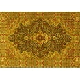 thumbnail image 1 of Ahgly Company Machine Washable Indoor Rectangle Persian Yellow Traditional Area Rugs, 2' x 5', 1 of 4