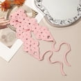 thumbnail image 5 of Helii Women's Crochet Head Scarf Head Wrap – Handmade Knotted Kerchief Hair Scarf, Floral Tie Back Bandana Headband, Boho Vintage Hair Wrap for Music Festival Pink,One Size, 5 of 7