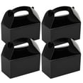 thumbnail image 2 of Restaurantware Gable Gift Boxes 25 Count 9.5 x 5 x 5 Inches Paper Black Gift Boxes Greaseproof With Handles Party Favor Boxes Black Color, 2 of 11