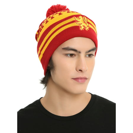 Harry Potter Pom Beanie | House Crest Collectors Edition (Gryffindor, Ravenclaw, Slytherin, Hufflepuff)