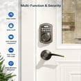 thumbnail image 3 of Veise Keyless Entry Door Lock with Handle, Electronic Keypad Deadbolt, Smart Door Lock, Oil Rubbed Bronze, 3 of 8