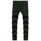 thumbnail image 3 of Pantalones de Mezclilla de Motocicleta Elásticos de Hip-Hop Rectos Rasgados Nuevos Ajustados Para Hombres Odeerbi ODB-6, 3 of 5
