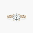 thumbnail image 4 of 1ct-2.5ct Amore Vintage Engagement CVD Lab Grown Diamond Ring in 14K Rose Gold, 4 of 6