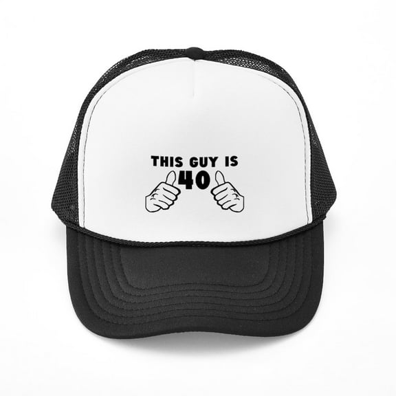 CafePress - This Guy Is 40 - Adjustable Unisex Printed Trucker Hat with Mesh Back
