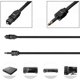 thumbnail image 2 of 2M Audio Optical Fiber Line Mini 35 MM Plug Digital Optical Cable SPDIF Optical Audio Line To Round Mouth TOSLINK Connector, 2 of 4