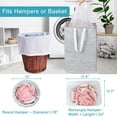 thumbnail image 6 of Heavy Duty Diamond Mesh Laundry Bags with Drawstring Closure and ID Tag, Large Laundry Hamper Liner, Washable Laundry Essentials for College, Travel, Sports, Dorms (24"x 36"| 1 Pack) - White, 6 of 14