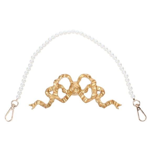 WEAVILUX Lightweight Resin Golden Bow Wall Decor Set, Vintage Style Home Decoration for Living Room, Bedroom, Office